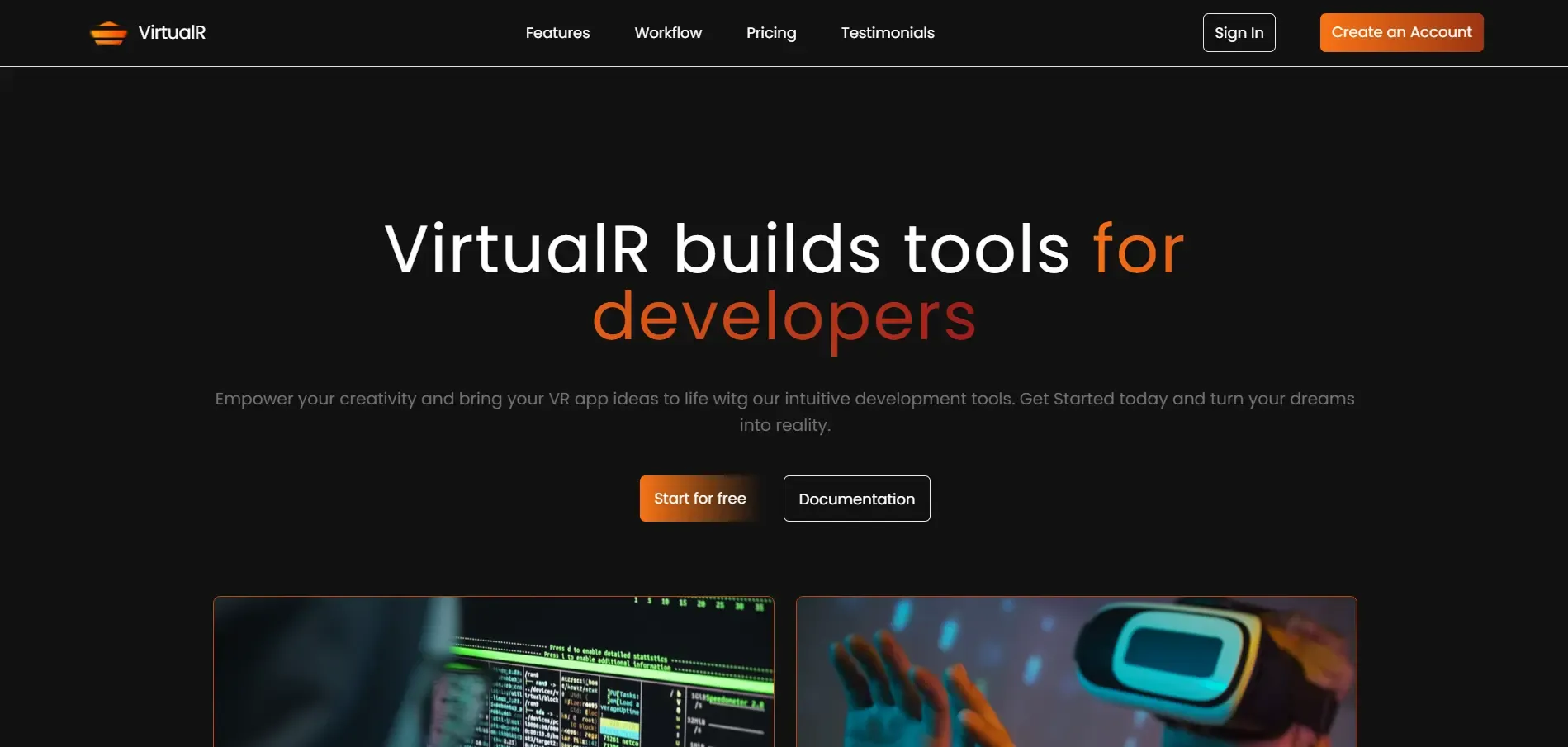 Tangkapan layar VirtualR